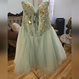 Elegant Mint Green Kids Dress